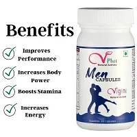 Vigini 100% Natural Actives Power Performance Testosterone Vigor Vitality Booster Energy Stamina Capsules for Men 23 Powerful Herbal Ayurvedic Ingredients 30 Capsule-thumb3