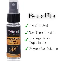 Vigini CFC Free Water Based Hammer King Deodorant Delay Transferable Spray Long Last for Men increase time Growth Performance 30ml-thumb2