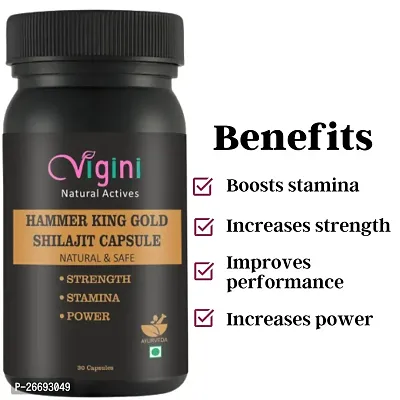 Vigini Plus 100% Natural Actives Hammer King Gold Shilajit Ling Long Penis Enlargement Performance Power Energy Sexual Stamina Capsules Effective Libido Testosterone Booster Sperm Increase-thumb4