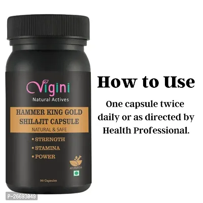 Vigini Plus 100% Natural Actives Hammer King Gold Shilajit Ling Long Penis Enlargement Performance Power Energy Sexual Stamina Capsules Effective Libido Testosterone Booster Sperm Increase-thumb3