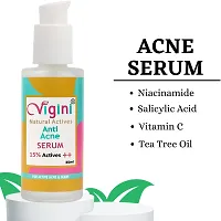 Vigini 2% Salicylic Acid Anti Acne Face Serum I Tea Tree Ext  Vitamin C I Oil Free | Pits Scars Pimples Blemishes Dark Spots Remover I For Oily Acne Prone Skin Men Women Boys Girls I 30ml-thumb3