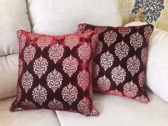 Designer Velvet Cushion Covers- Set of 5
