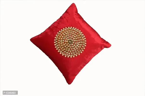 Mandala Design Cushion Cover (Size-12x12 Inch.)Set Of 5 Piece (Red Color)