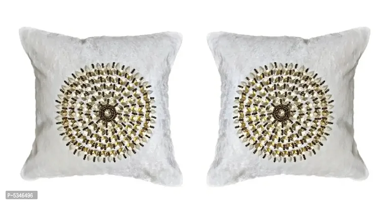 Mandala Design Cushion Cover (Size-12x12 Inch.)Set Of 5 Piece (White Color)