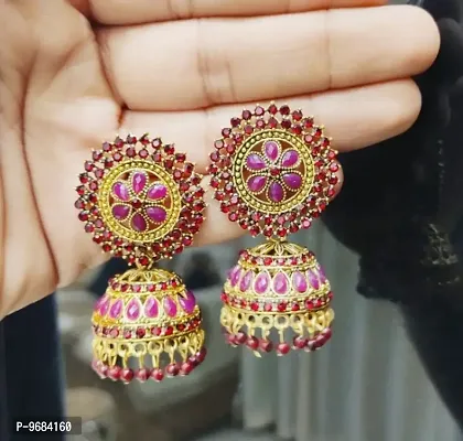 Attractive Maroon Color Ani Jhumka Earring