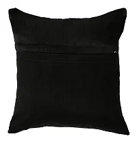 Maddy Space Cushion Cover Set of 2 Pcs Design-Mandala Black (Size-12x12 Inch.)-thumb2