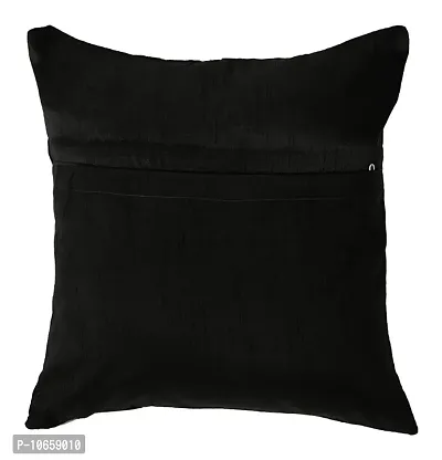 Maddy Space Cushion Cover Set of 2 Pcs Design-Mandala Black (Size-12x12 Inch.)-thumb3