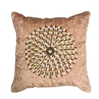 Maddy Space Cushion Cover Set of 2 Pcs Design-Mandala Fawn (Size-12x12 Inch.)-thumb1