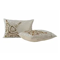 Maddy Space Decorative Cushion Cover Set of 5 Pcs Design-Bow Design Cream (Size-12x18 Inch.)-thumb2