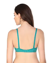 Stylish Multicoloured Cotton Blend Bra For Women Pack Of 3-thumb1