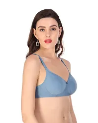 Stylish Multicoloured Cotton Blend Bra For Women Pack Of 3-thumb3