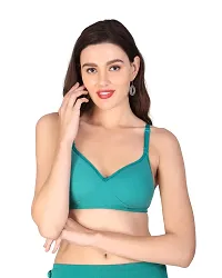 Stylish Multicoloured Cotton Blend Bra For Women Pack Of 3-thumb4