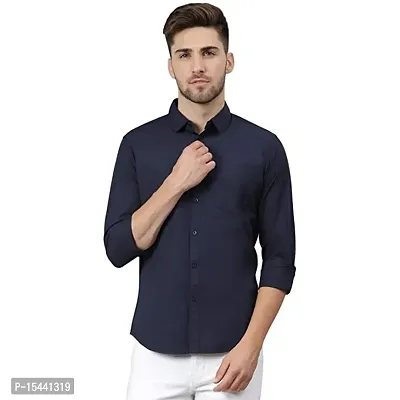 Stylish Men Cotton Long Sleeves Formal Shirt