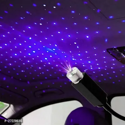 Trendy Interior Car Roof Full Projection Laser USB Atmosphere Ambient Star Light LED (K7 Without Remote)-thumb0