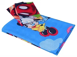144TC 3D Printed Polycotton Double Bedsheet with 2 Pillow Covers (Multicolour) 87 x 87 Inch-thumb1
