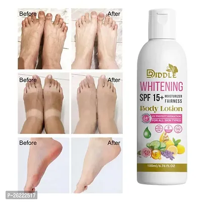 DRIDDLE Whitening Body Lotion On SPF25+ Skin Lighten  Brightening Body Lotion Cream (100 ml) Pack Of 1-thumb3