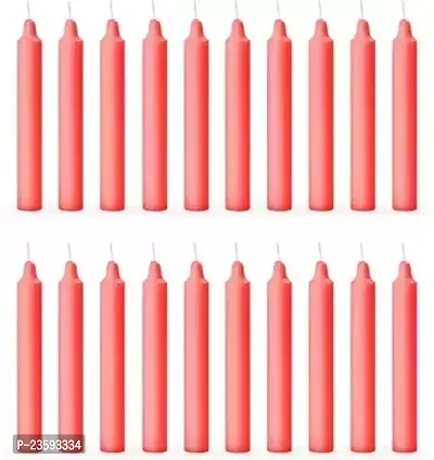 Plain Stick Candles For Home Decor, Birthday, Diwali, Party Candle Candle Pack Of 10