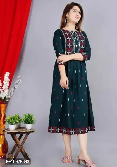 Stylish Fancy Viscose Rayon Kurta For Women Pack Of 1-thumb0