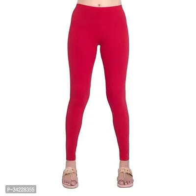 Stylish Polyester Solid Leggings For Women-thumb0