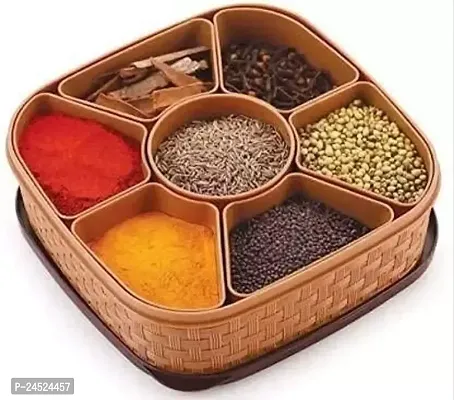 Premium Quality Plastic Masala Spice Boxes-Containers-Jar-Box Masala Daani Dabba-thumb0