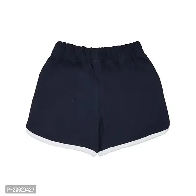 Gingerbread Pure Cotton Solid Shorts for Girls-thumb2