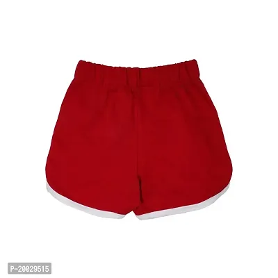 Gingerbread Pure Cotton Solid Shorts for Girls-thumb2