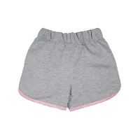 Gingerbread Pure Cotton Solid Shorts for Girls-thumb1