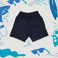 Gingerbread Pure Cotton Solid Shorts for Boys-thumb2