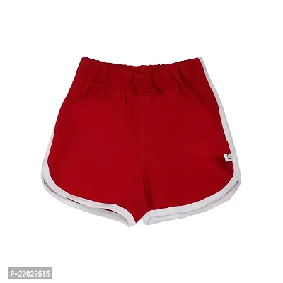 Gingerbread Pure Cotton Solid Shorts for Girls