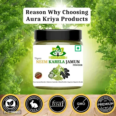 Karela Jamun Neem Powder for Sugar Control (100gm X Pack of 2)-thumb3