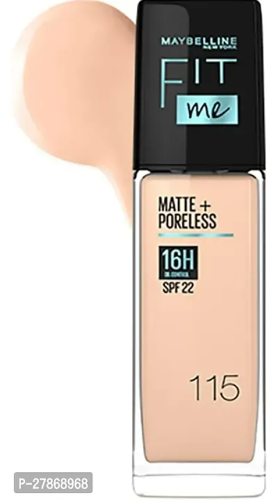 New York Liquid Foundation, Matte Finish, With SPF, Absorbs Oil, Fit Me Matte + Poreless, 115 Ivory, 30ml-thumb0