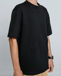 Mens Plain Black Tshirt-thumb2