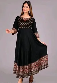 Beautiful Rayon Flared Anarkali Kurti For Women-thumb2