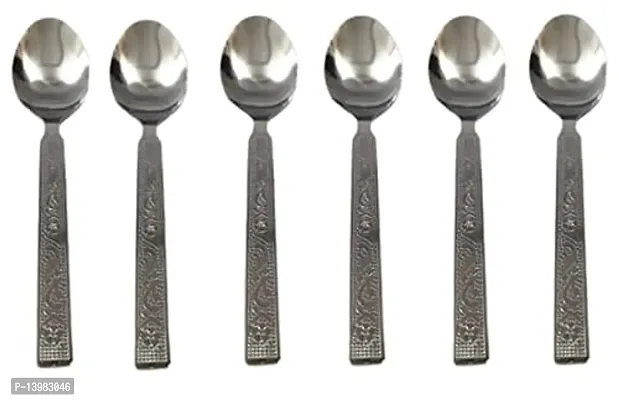 REGIUS Stainless Steel Mix Cutlery Set/Table Ware Cutlery/Dinner Cutlery/Spoon  Forks (Set of 6 Spoon and 6 Forks)-thumb5