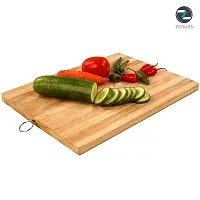 REGIUS Wooden Cutting Board Chopping Board Natural Bamboo Chopping Board Set for Kitchen Non-Slip Without Handle Durable Vegetable Board for Kitchen 30CM-thumb4