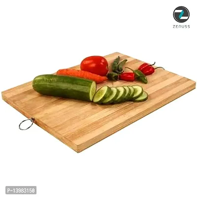 REGIUS Wooden Cutting Board Chopping Board Natural Bamboo Chopping Board Set for Kitchen Non-Slip Without Handle Durable Vegetable Board for Kitchen 30CM-thumb5