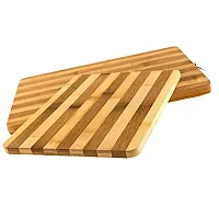 REGIUS Wooden Cutting Board Chopping Board Natural Bamboo Chopping Board Set for Kitchen Non-Slip Without Handle Durable Vegetable Board for Kitchen 30CM-thumb1