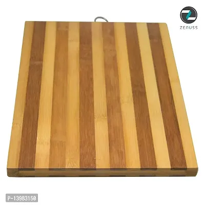 REGIUS Wooden Cutting Board Chopping Board Natural Bamboo Chopping Board Set for Kitchen Non-Slip Without Handle Durable Vegetable Board for Kitchen 30CM-thumb3