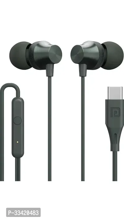 Stylish Headphones Black In-ear Wired USB-thumb0