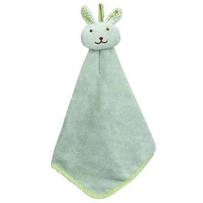 3 Pieces Cute Animal Hand Towels With Loop, Lovely Kids Hand Towels,  Cartoon Towel With Hanging Loop, For Kitchen Bathroom