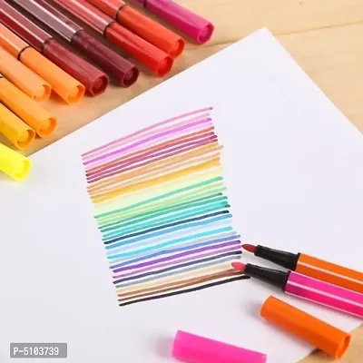 Color Pen with plastic Bottle 12 pc set sketch color pen / Color Pencils, Color Crayons, Sketch Pens-thumb3