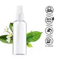 6 Pcs Refillable Spray Bottles, 100ML, Fine Mist Perfume Atomizer Liquid Containers for Sanitizing/WateringPlant/Makeup/Skincare/Travel/Home/Office/Car/Cleaning Hands, Empty Clear Bottles Set-thumb2