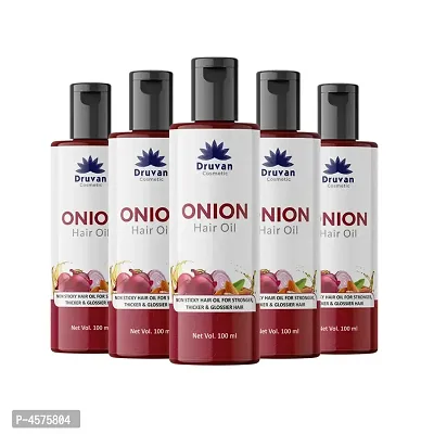 Onion Oil Hair Oil For Hair Stimulant, Mineral Oil, Silicones And Parabens - Pack Of 5 (100 ml)