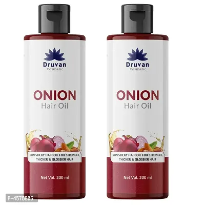 Onion Oil Hair Oil For Hair Stimulant, Mineral Oil, Silicones And Parabens - Pack Of 2 (200 ml)-thumb0