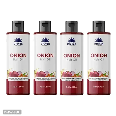 Onion Oil Hair Oil For Hair Stimulant, Mineral Oil, Silicones And Parabens - Pack Of 4 (200 ml)