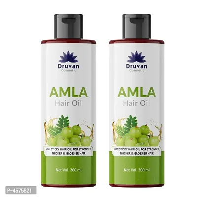 Amla Hair Oil For Perfect Shiny, Strong And Beautiful Hair - Pack Of 2 (200 ml)