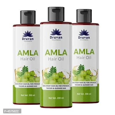 Amla Hair Oil For Perfect Shiny, Strong And Beautiful Hair- Pack Of 3 (200 ml)
