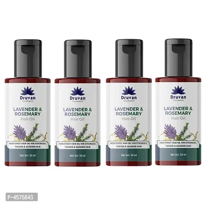 Lavender Rosemary Hair Oil For Healthy Hair - Pack Of 4 (50 ml)