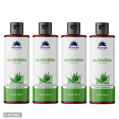 Cosmetic Aloevera Oil For Hair Growth - Pack Of 4 (200 ml)