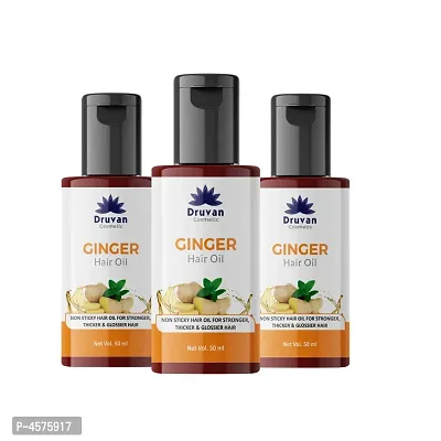 Cosmetic Ginger Hair Oil  For Hair Growth- Pack Of 3 (50 ml)